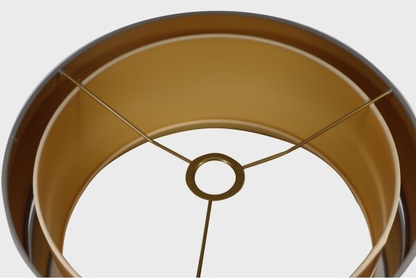 Duolla - Lampadario a sospensione con filo DUO 1xE27/15W/230V diametro 40 cm grigio