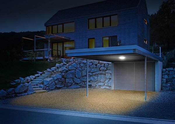 Steinel 035440 - Lampada LED con sensore per esterni QUATTRO LED/10W/230V IP54