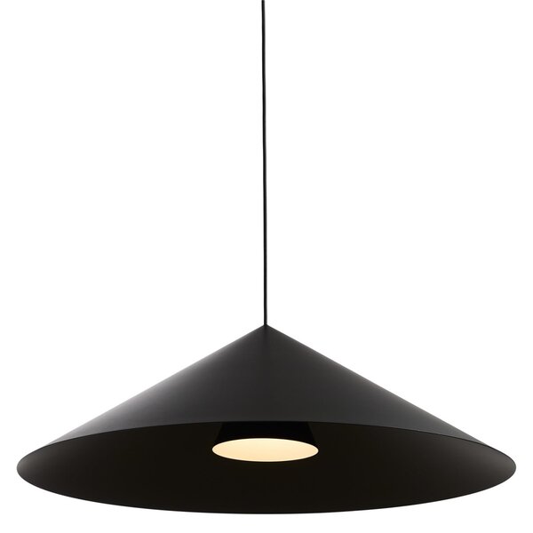 Lampada a sospensione LOOM DESIGN, Hanzu, dimmerabile, Nero, Soggiorno, Alluminio, Moderno