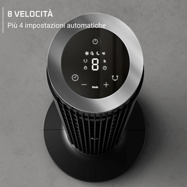 Rowenta Ventilatore a Colonna Torre senza Pale 8 Velocit Oscillante con Telecomando Eole Silence Force - VU7020F0