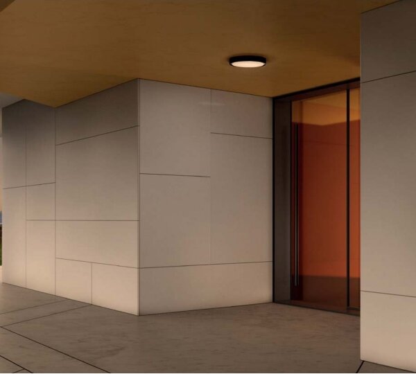 Redo 90155 - Plafoniera LED da esterno PONZA LED/16W/230V diametro 26 cm IP65