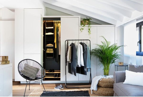 Organizzatore pensile nero con 6 scomparti Indumenti So Urban - Compactor