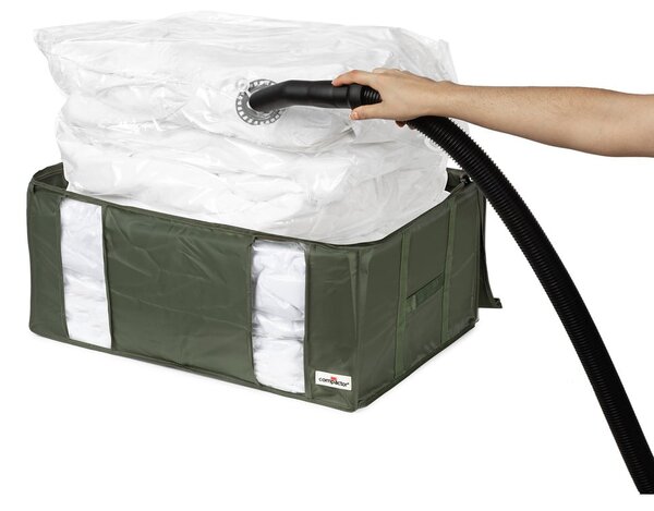 Organizer per vestiti sottovuoto in tessuto 65x45x27 cm Ecologik – Compactor