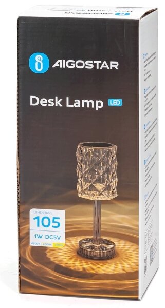 Aigostar- Lampada ricaricabile dimmerabile LED/1W/5V 2700/4000/6500K 1800mAh 26 cm