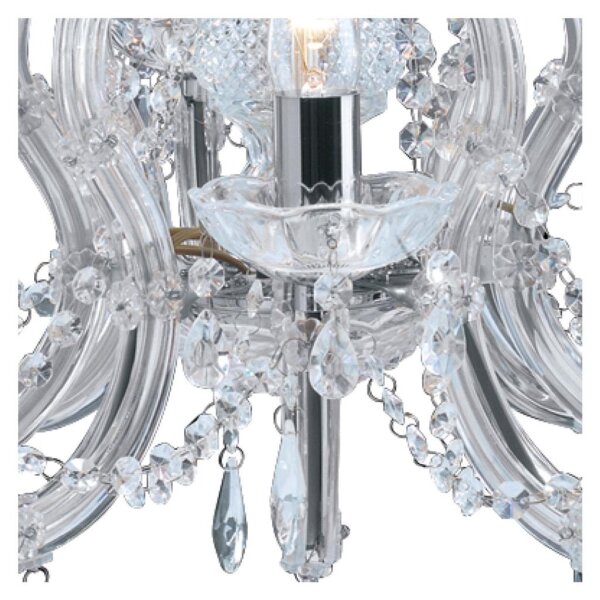 Searchlight 399-8 - Lampadario di cristallo a sospensione con catena MARIE 8xE14/40W/230V