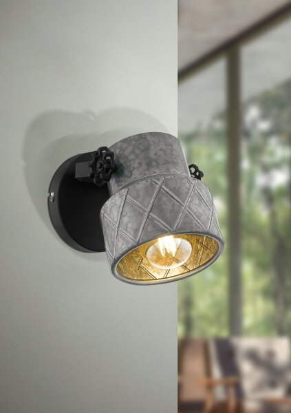 Eglo 39868 - Lampada da parete HILCOTT 1xE27/40W/230V