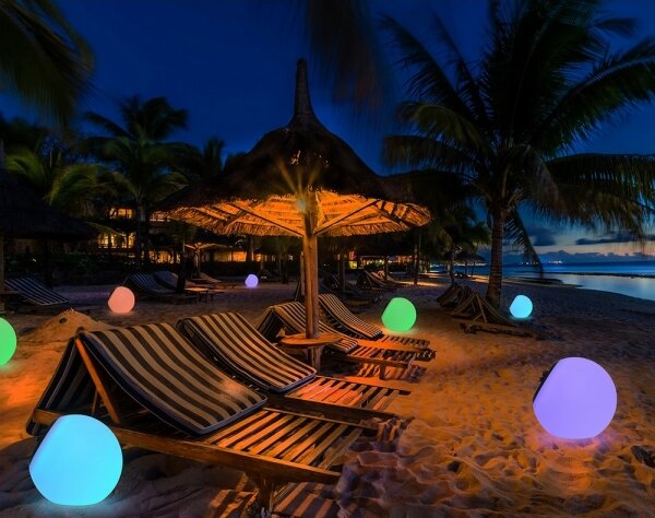 Top Light BALL RGB +TC - Lampada solare LED RGB dimmerabile LED/1,2W/3,7V IP44