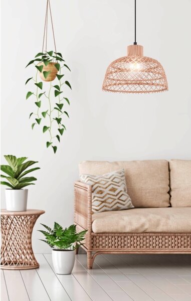 Eglo 43285 - Lampadario a sospensione con filo AUSNBY 1xE27/40W/230V