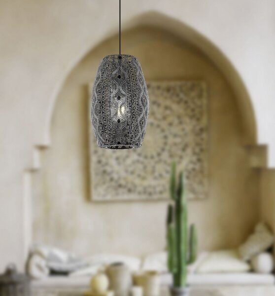 Eglo 43391 - Lampadario a sospensione con filo RIYADH 1xE27/40W/230V