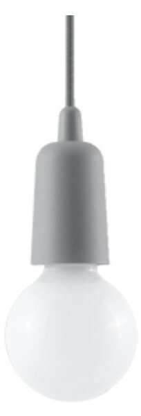 Lampada a sospensione grigia ø 5 cm Rene - Sollux