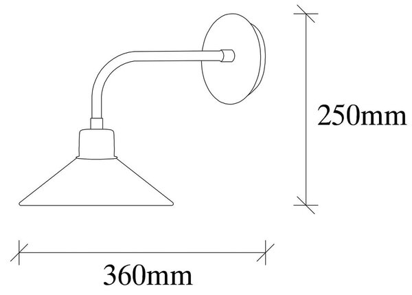 Lampada da parete color bronzo ø 24 cm Sivani - Opviq lights