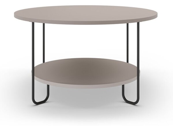 Tavolino rotondo grigio ø 80 cm Tonka - Marckeric