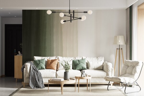 Carta da parati Gradiente omogeneo di toni terrosi, Carta da parati Natura, Carta da parati popolare, w08915 - Tapeko.it