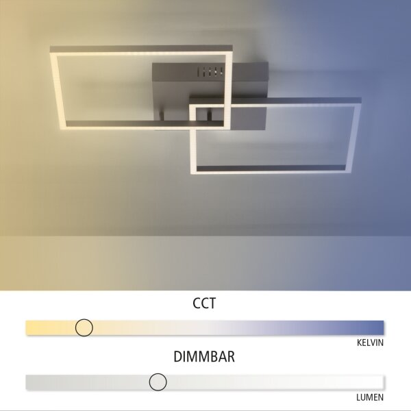 Leuchten Direkt 14141-18 - Lampada LED dimmerabile IVEN 2xLED/13,5W/230V + T