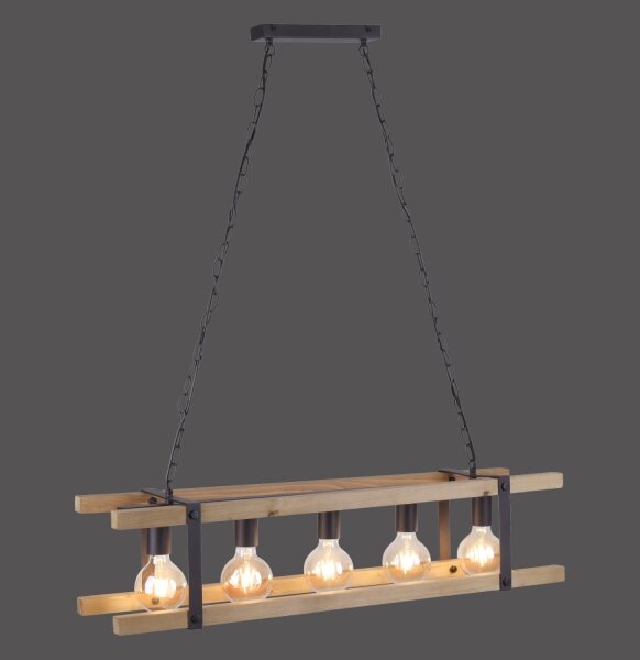 Leuchten Direkt 15685-79 - Lampadario a sospensione con catena EDITH 5xE27/60W/230V