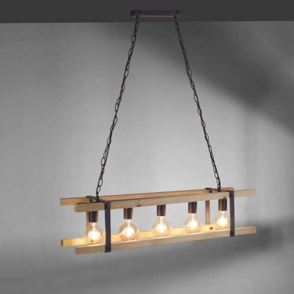 Leuchten Direkt 15685-79 - Lampadario a sospensione con catena EDITH 5xE27/60W/230V