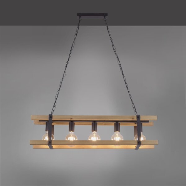 Leuchten Direkt 15685-79 - Lampadario a sospensione con catena EDITH 5xE27/60W/230V