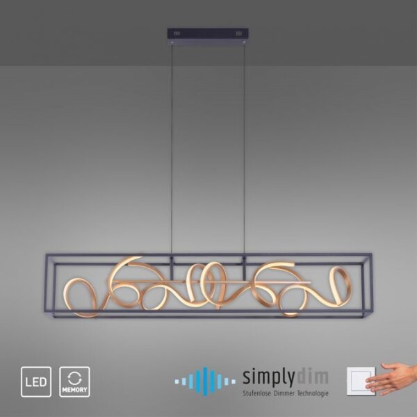 Paul Neuhaus 2416-18 - Lampadario LED a sospensione con filo dimmerabile SELINA 4xLED/10,2W/230V