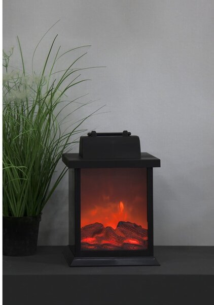 Decorazione luminosa a LED con imitazione di fiamma, larghezza 15 cm Fireplace - Star Trading