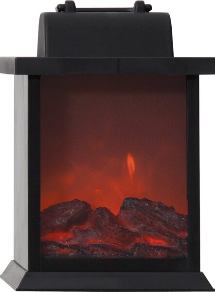 Decorazione luminosa a LED con imitazione di fiamma, larghezza 15 cm Fireplace - Star Trading