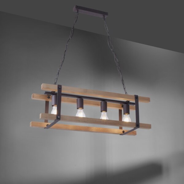 Leuchten Direkt 15684-79 - Lampadario a sospensione con catena EDITH 4xE27/60W/230V