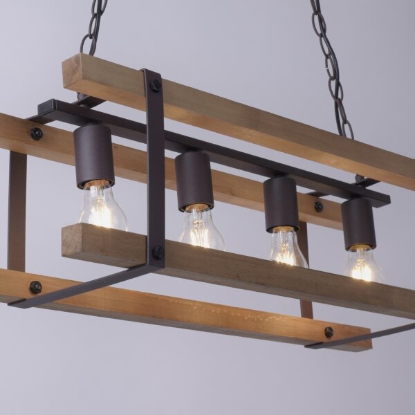 Leuchten Direkt 15684-79 - Lampadario a sospensione con catena EDITH 4xE27/60W/230V