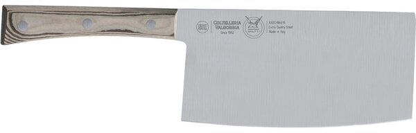 Falcetta Cinese o mannaretta in acciaio temperato18/10 cm 18 manico in Paperstone � ideale per il taglio di grandi pezzi di carne e di ossa