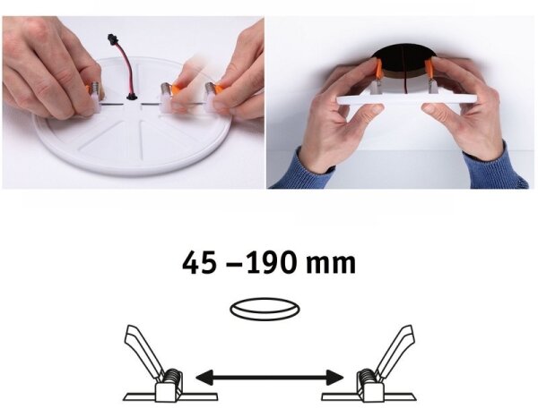 Paulmann 92392 - LED/17,5W IP44 Lampada da incasso per bagno VARIFIT 230V