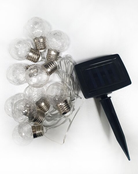 Catena solare a LED per esterni 10xLED/1,2V 300 mAh 2,2 m IP44