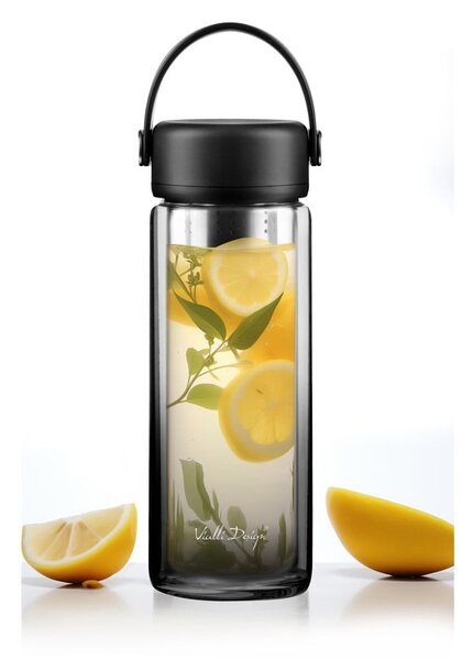Bottiglia nera in vetro 350 ml Fuori – Vialli Design