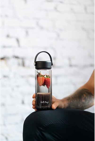 Bottiglia nera in vetro 350 ml Fuori – Vialli Design