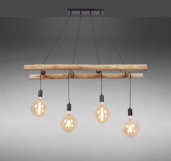 Leuchten Direkt 15025-18 - Lampadario a sospensione con filo EDGAR 4xE27/60W/230V