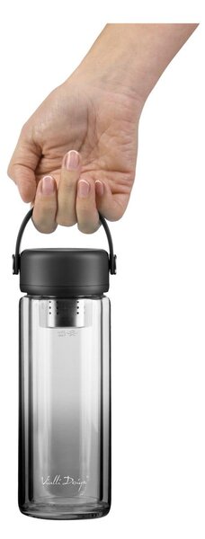 Bottiglia nera in vetro 350 ml Fuori – Vialli Design