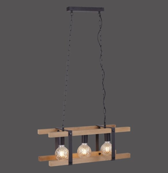 Leuchten Direkt 15683-79 - Lampadario a sospensione con catena EDITH 3xE27/60W/230V