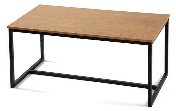 Tavolino da salotto di colore naturale con effetto rovere 47x90 cm Norden – Bonami Essentials
