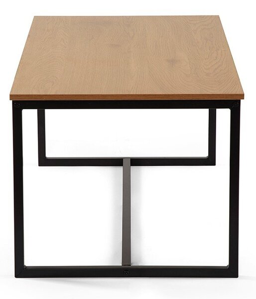 Tavolino da salotto di colore naturale con effetto rovere 47x90 cm Norden – Bonami Essentials