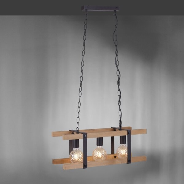 Leuchten Direkt 15683-79 - Lampadario a sospensione con catena EDITH 3xE27/60W/230V