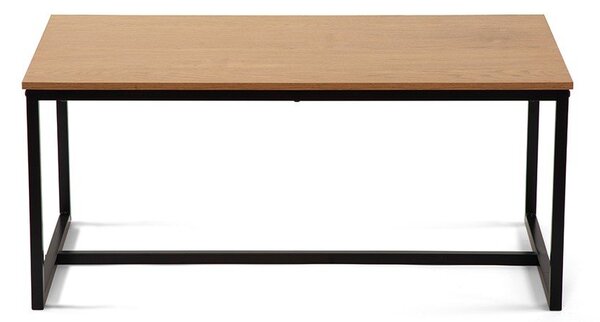 Tavolino da salotto di colore naturale con effetto rovere 47x90 cm Norden – Bonami Essentials