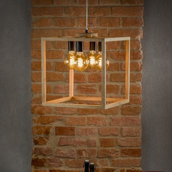 Spot-Light 61540474 - Lampadario a sospensione con filo KAGO 4xE27/60W/230V