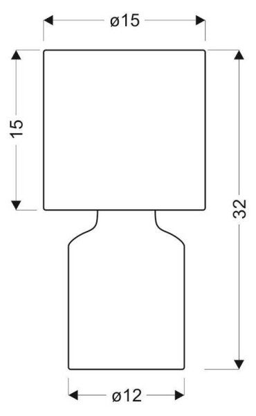 Lampada da tavolo INER 1xE14/40W/230V grigio