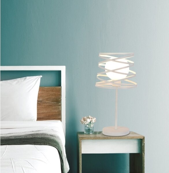 Lampada da tavolo AKITA 1xE14/40W/230V bianco