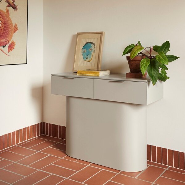 Tavolo consolle beige 36x100 cm Totem – Teulat