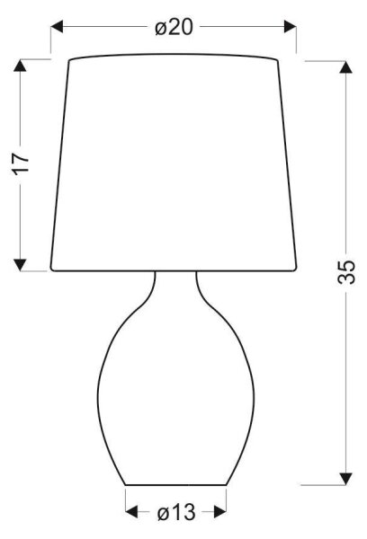 Lampada da tavolo AMBON 1xE14/40W/230V bianco