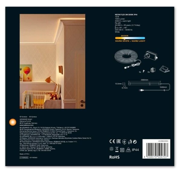 Ledvance - Striscia LED da esterno SMART+ FLEX 3m LED/19W/230V IP44 wi-fi