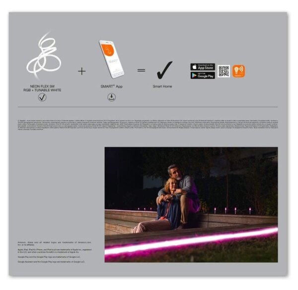 Ledvance - Striscia LED RGB+TW per esterni SMART+ FLEX 5m LED/20W/230V IP44 Wi-Fi