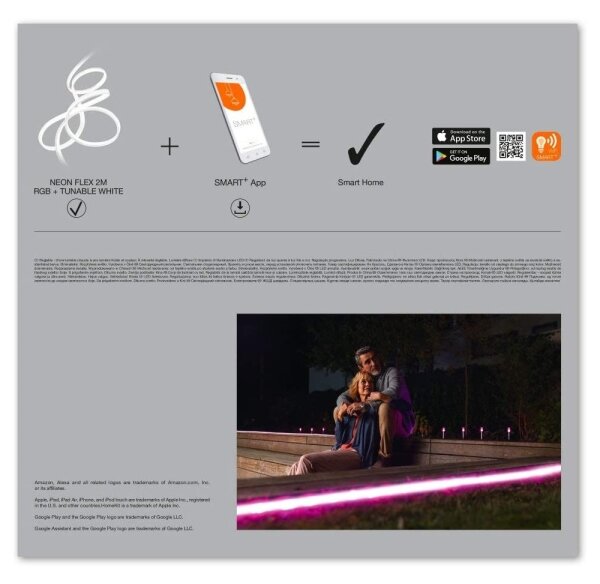 Ledvance - Striscia LED RGB per esterni SMART+ FLEX 3m LED/15W/230V IP44 Wi-Fi