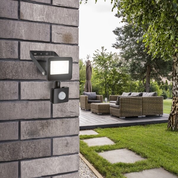Rabalux 7066 - Riflettore LED con sensore FLOOD LED/10W/230V 4000K IP44 nero