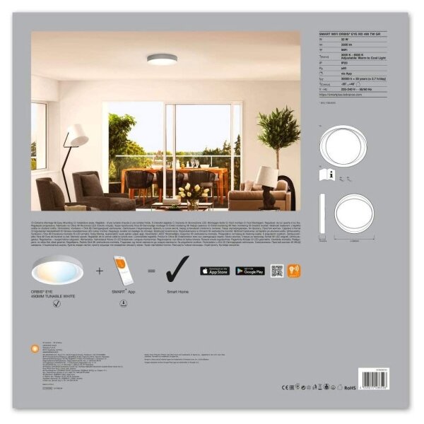 Ledvance - Plafoniera LED dimmerabile SMART+ EYE LED/32W/230V Wi-Fi