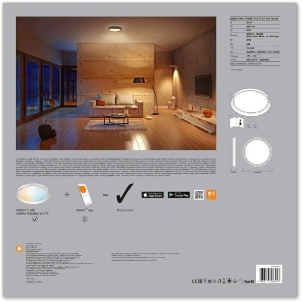 Ledvance - Plafoniera LED dimmerabile SMART+ PLATE LED/24W/230V Wi-Fi