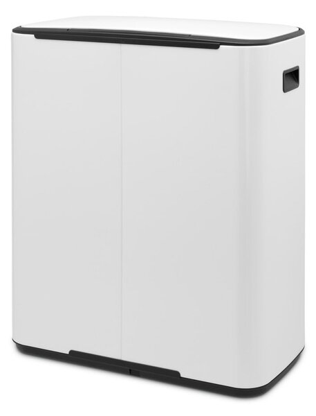 Bidone in acciaio bianco per raccolta differenziata 60 l Bo - Brabantia